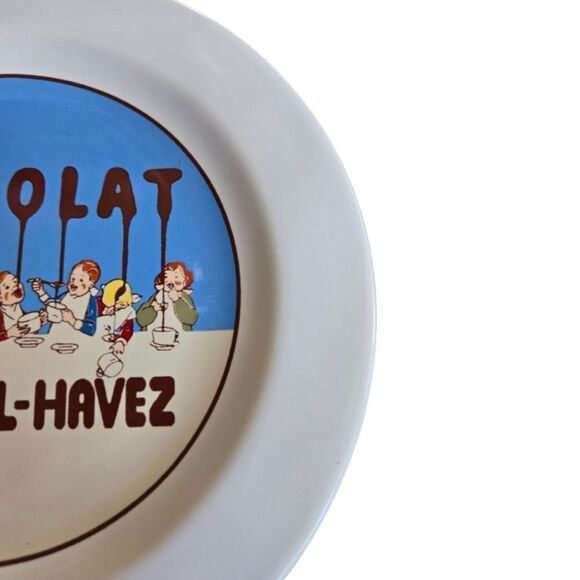 Pottery Barn Ceramic Chocolate Dessert Plate, Blue Chocolat Delespaul-Havez - Picture 4 of 6